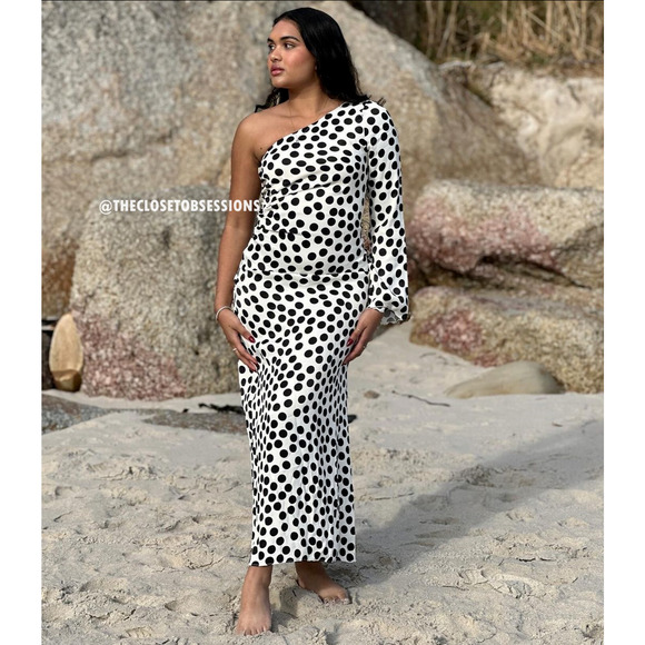 MANGO BLOGGER FAVE!!! Printed Long Dress NWT - Picture 10 of 16